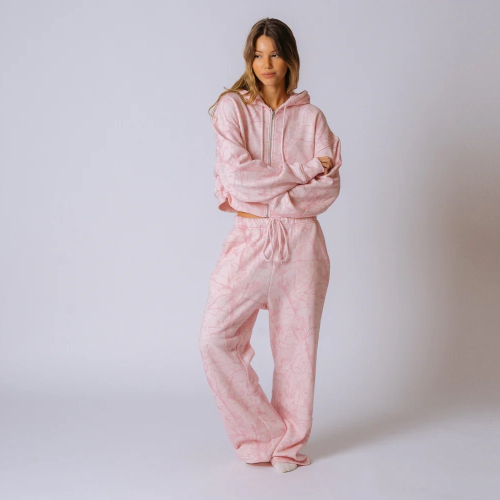 dairy boy pink camo straight leg pants